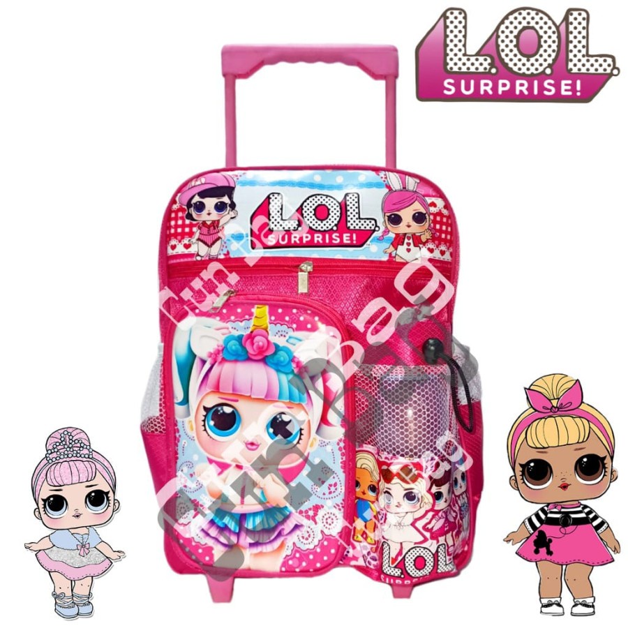 Tas Sd Keren Tk Murah Perempuan Premium  Backpack Kekinian Best seller Tas Rasnel Troli LOL Anak Per