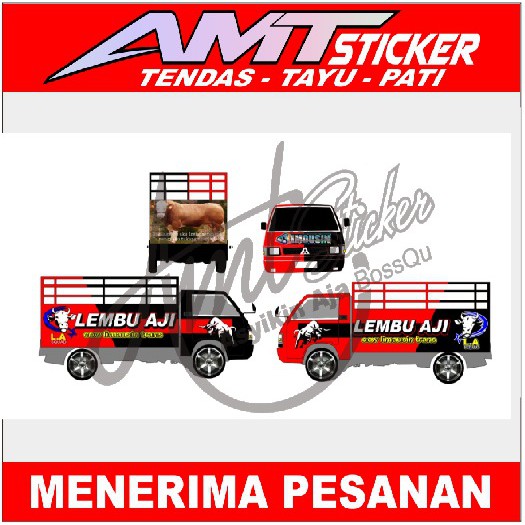 [Terlaris] Stiker Decal/Cutting Mobil L300 Full Body Stiker Mobil
