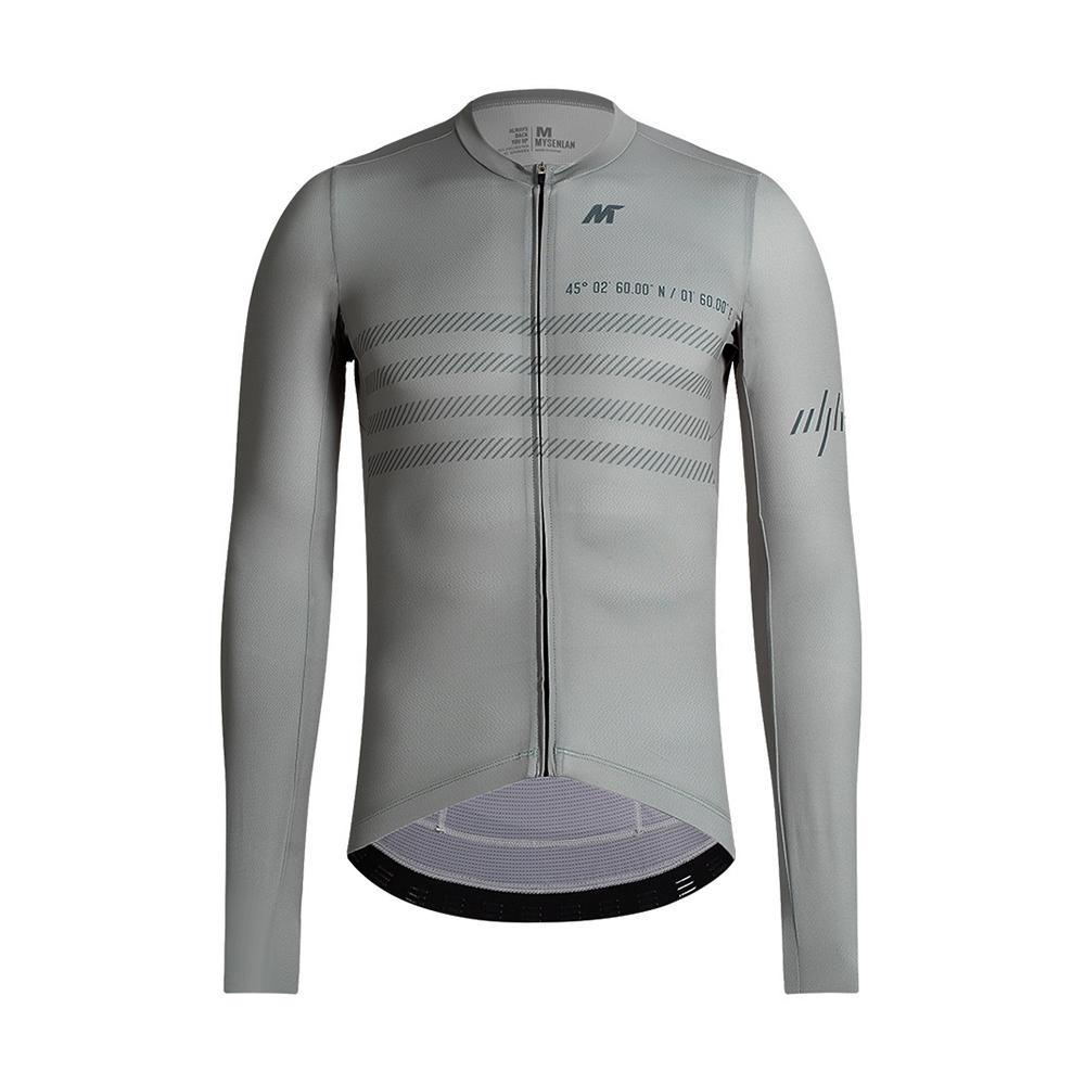 Mysenlan Jersey LONG Man Horizon GREY Cycling JR Sepeda Gowes