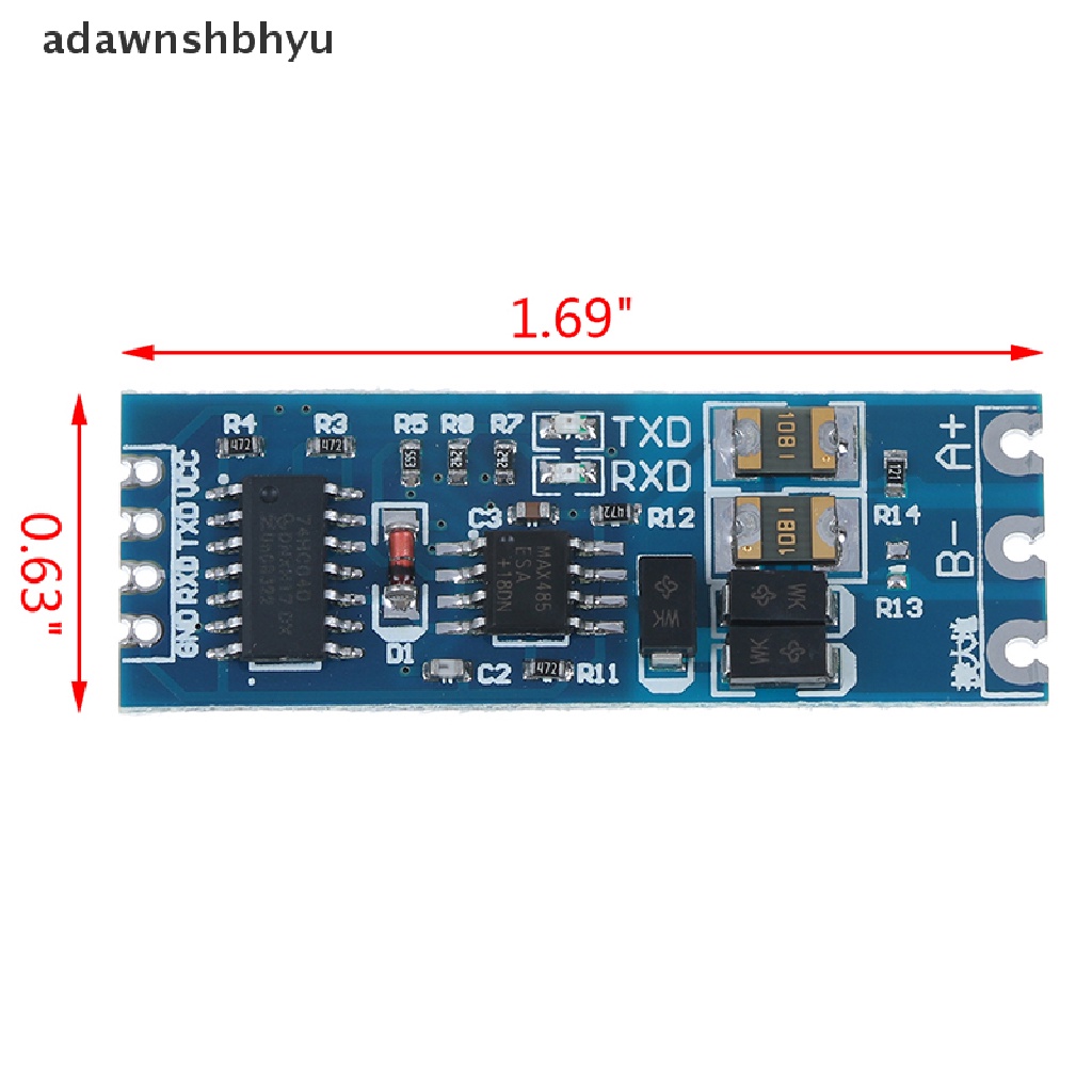 Adawnshbhyu Modul Fungsi converter UART serial port to RS485 Stabil RS485 to TTL module