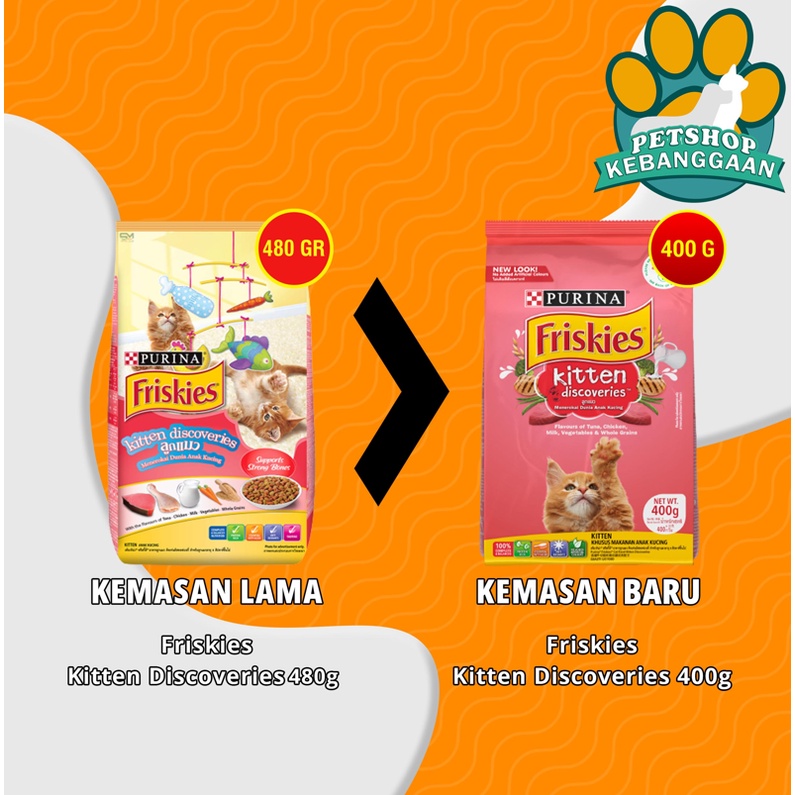 Makanan Kucing Friskies Kitten Discoveries 400g Cat Food Dry Anakan Kucing 400gr