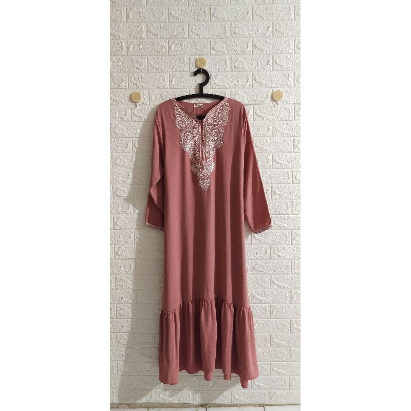 gamis bordir aisha ( daily ware )