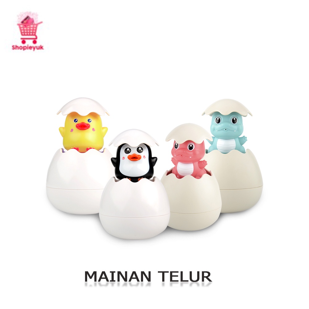 MAINAN TELUR BINATANG SEMPROT AIR/Mainan Telur/Egg Bath Toys/Semprotan Air Telur (SHOPIEYUK)
