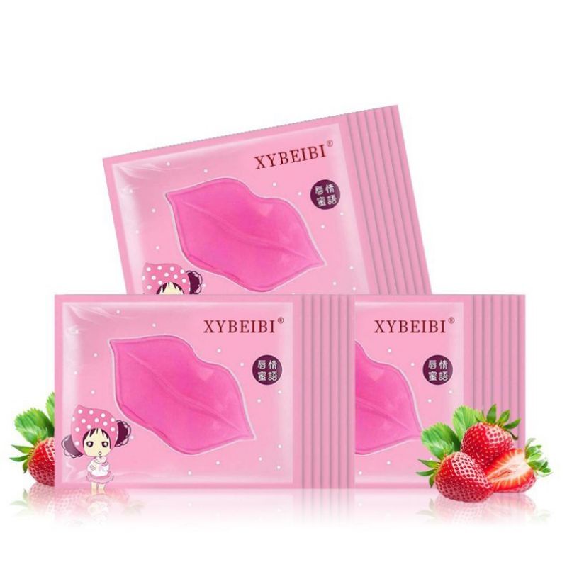 LIP MASK / MASKER BIBIR / PINK LIPS GEL MASK MELEMBABKAN MENGHILANGKAN KULIT MATI