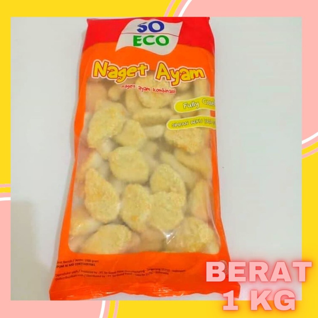 

Nuget Ayam chicken nugget frozen food Naget Ayam So Eco nugget 1 kg Jakarta Selatan