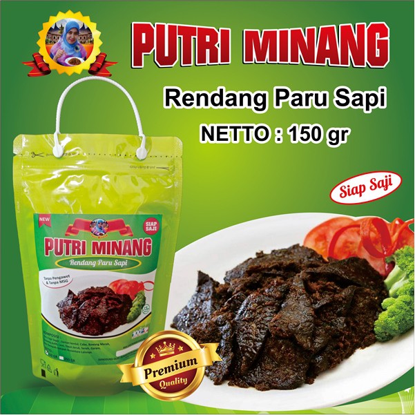 

RENDANG PARU SAPI 150 GR SIAP SAJI PUTRI MINANG