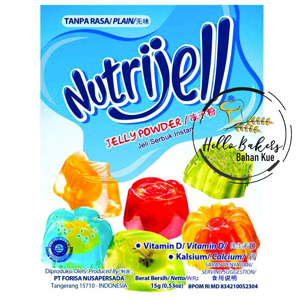 

NUTRIJELL PLAIN 15 GR / NUTRIJELL PUDDING