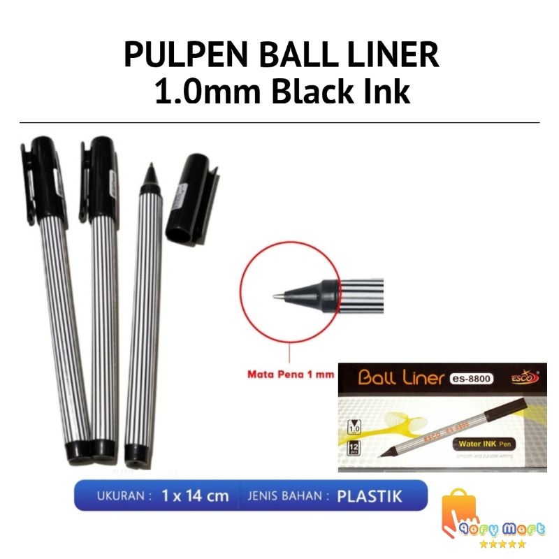 

PULPEN BALL LINER 1.0mm | SETARA PULPEN BALLINER PILOT