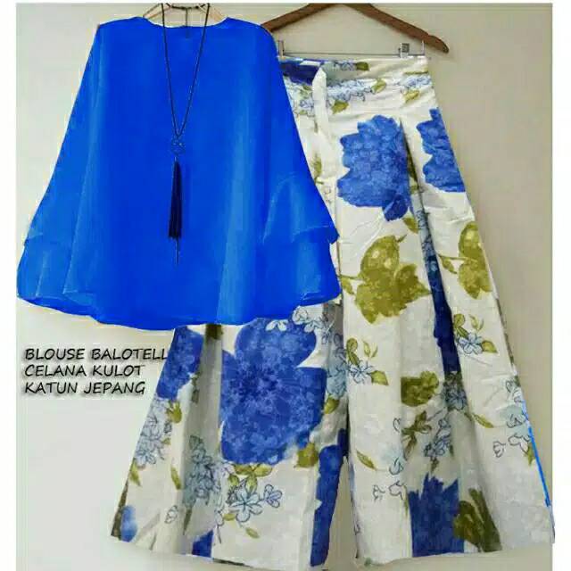 Setelan Kulot Wanita Sudah Termasuk Atasan Dan Celana