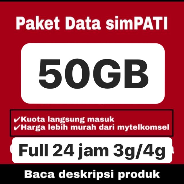Kuota telkomsel 50gb
