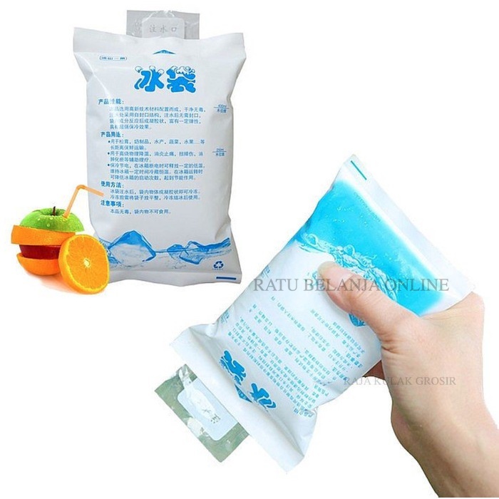 Ice Gel Pack Pendingin Air Cooler Bag Frozen Food Jelly Ice Cooler RBO AWET ORI