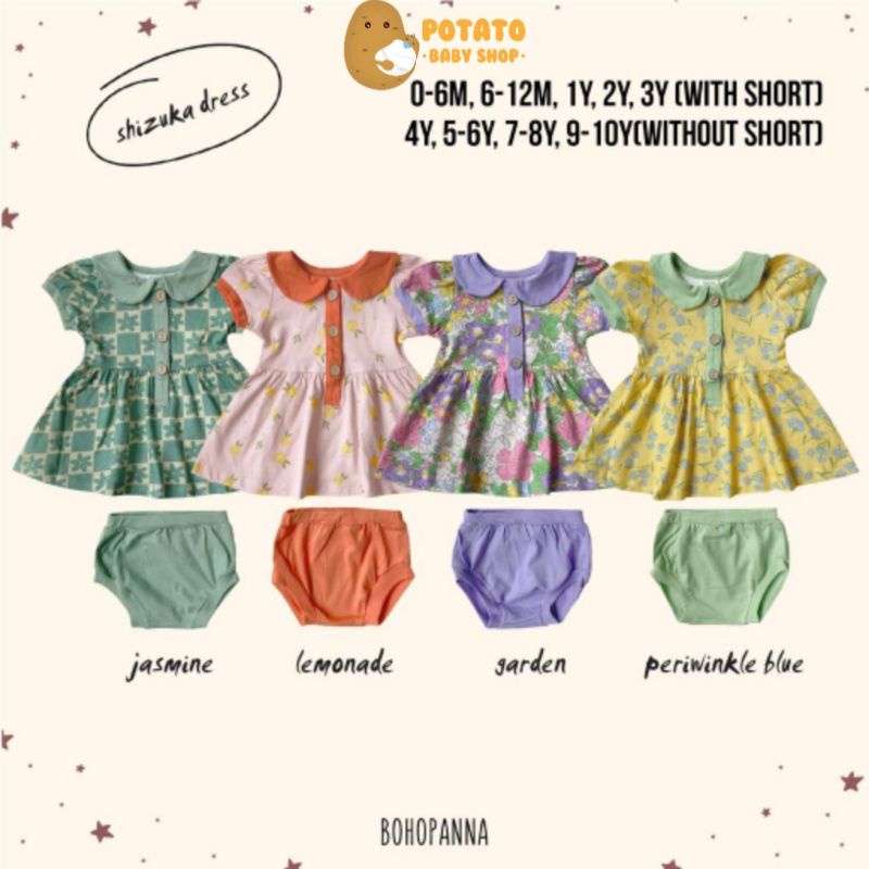 Bohopanna - Shizuka Dress Print - Dress Anak - Boho Baby Panna