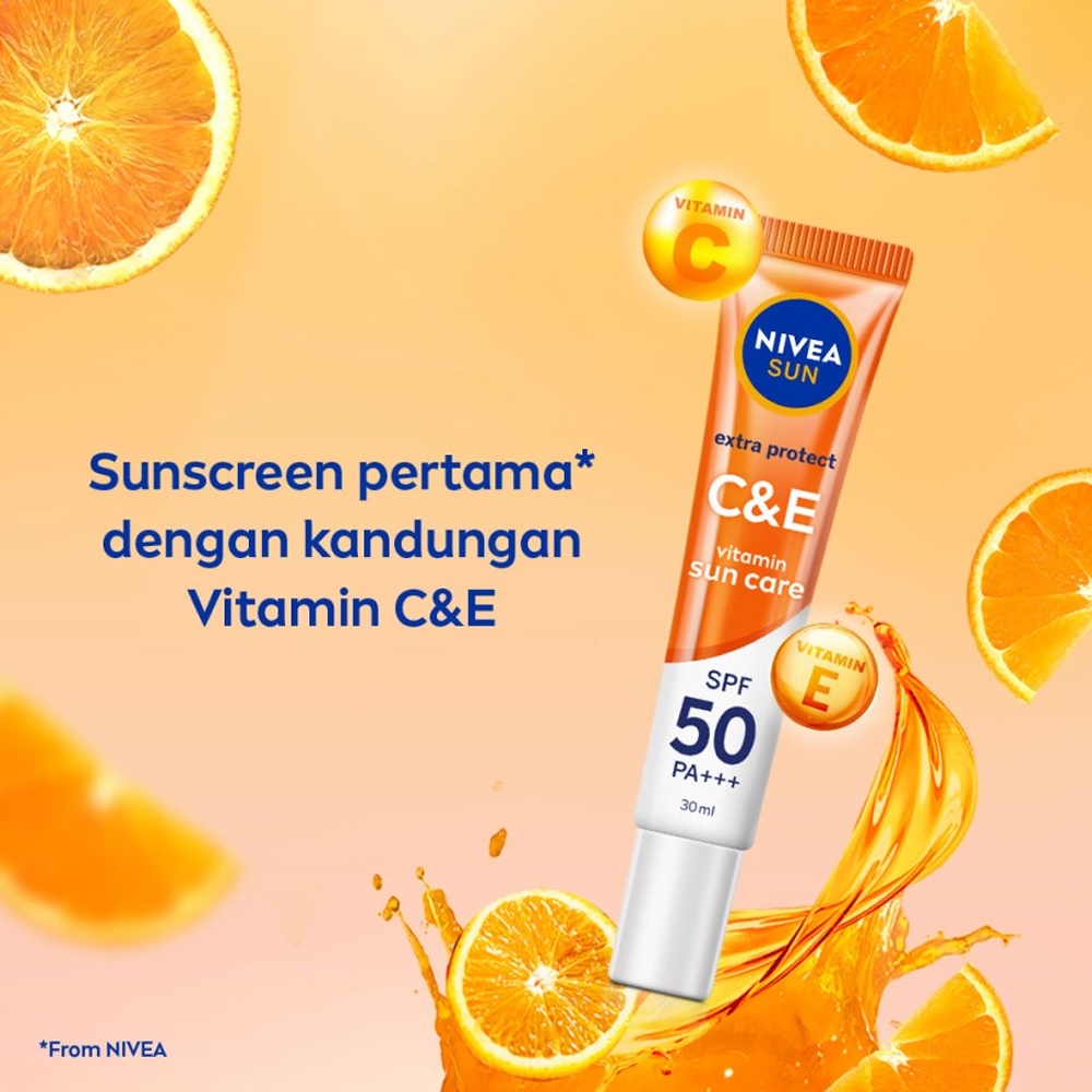 ❤ BELIA ❤ NIVEA Extra Bright C&amp;E Vitamin Lotion 180ml | Sun Extra Protect C&amp;E 30ml | Body Lotion, Vitamin C&amp;E | Sunblock Wajah, Vitamin C&amp;E, SPF50