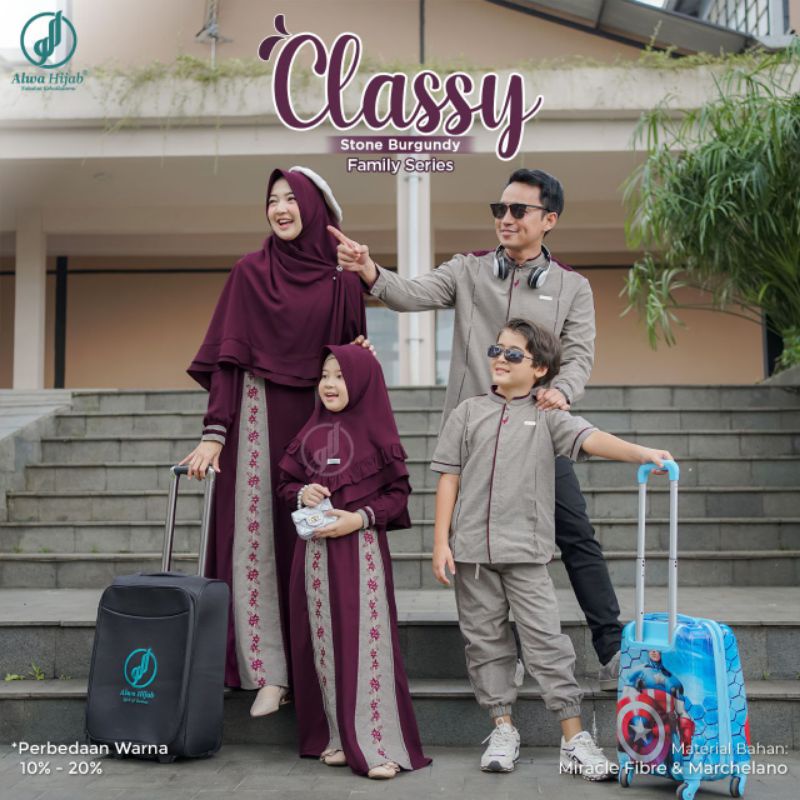 SARIMBIT CLASSY STONE BURGUNDY⁣ BY ALWA HIJAB