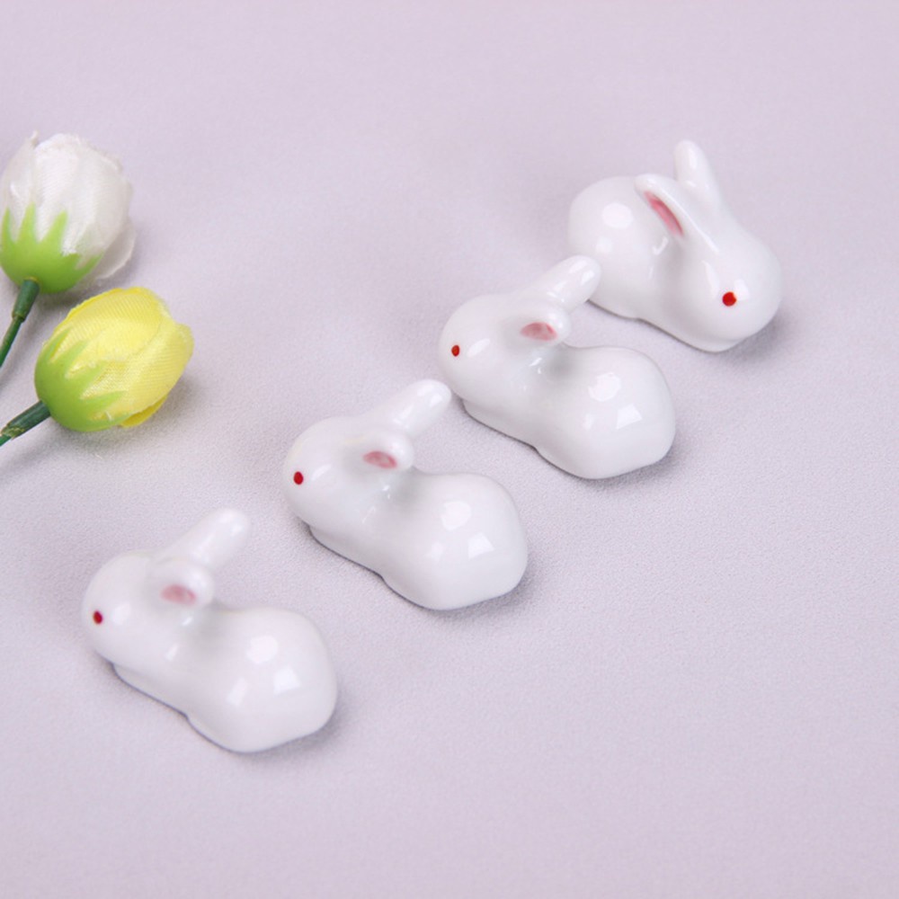 【COD Tangding】Rabbit Stand Chopstick Rest Chopstick Holder Household Tableware Ceramic Chopstick Rest