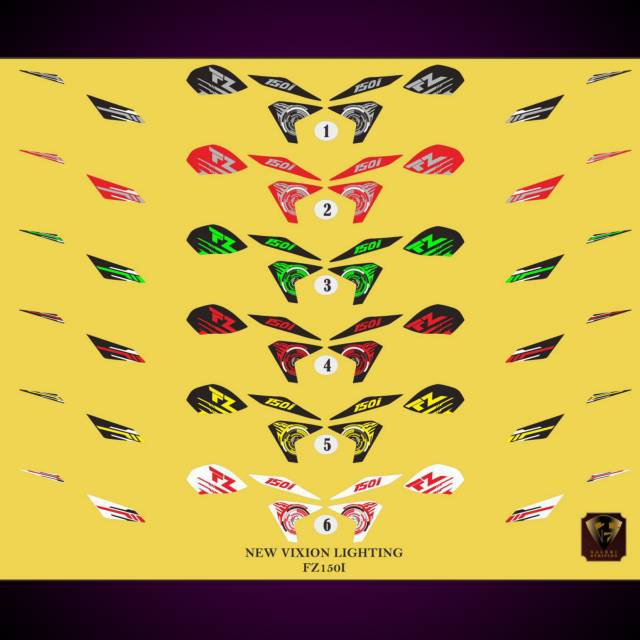 STRIPING STICKER STIKER VIXION NVL FZ150