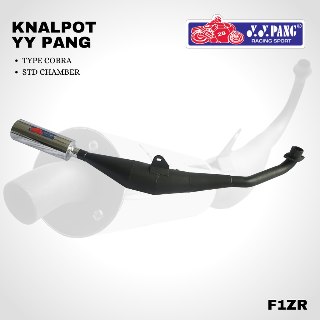 Knalpot yypang F1ZR F1 chamber black kobra