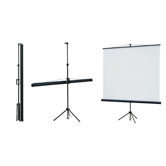 LAYAR PROYECTOR TRIPOD SCREEN PROJECTOR 70 84 96 Inch