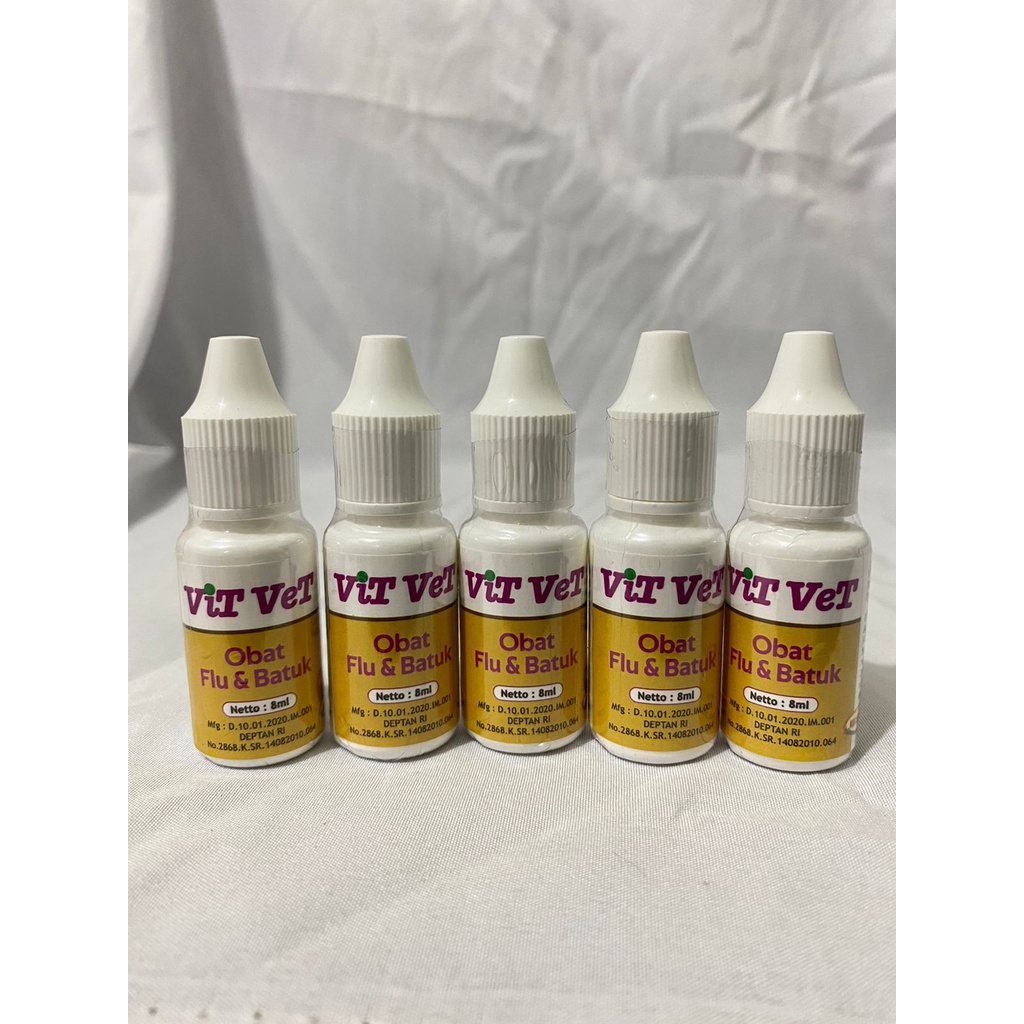 Vit Vet/VitVet Obat Flu & Batuk Anjing Kucing 8ml