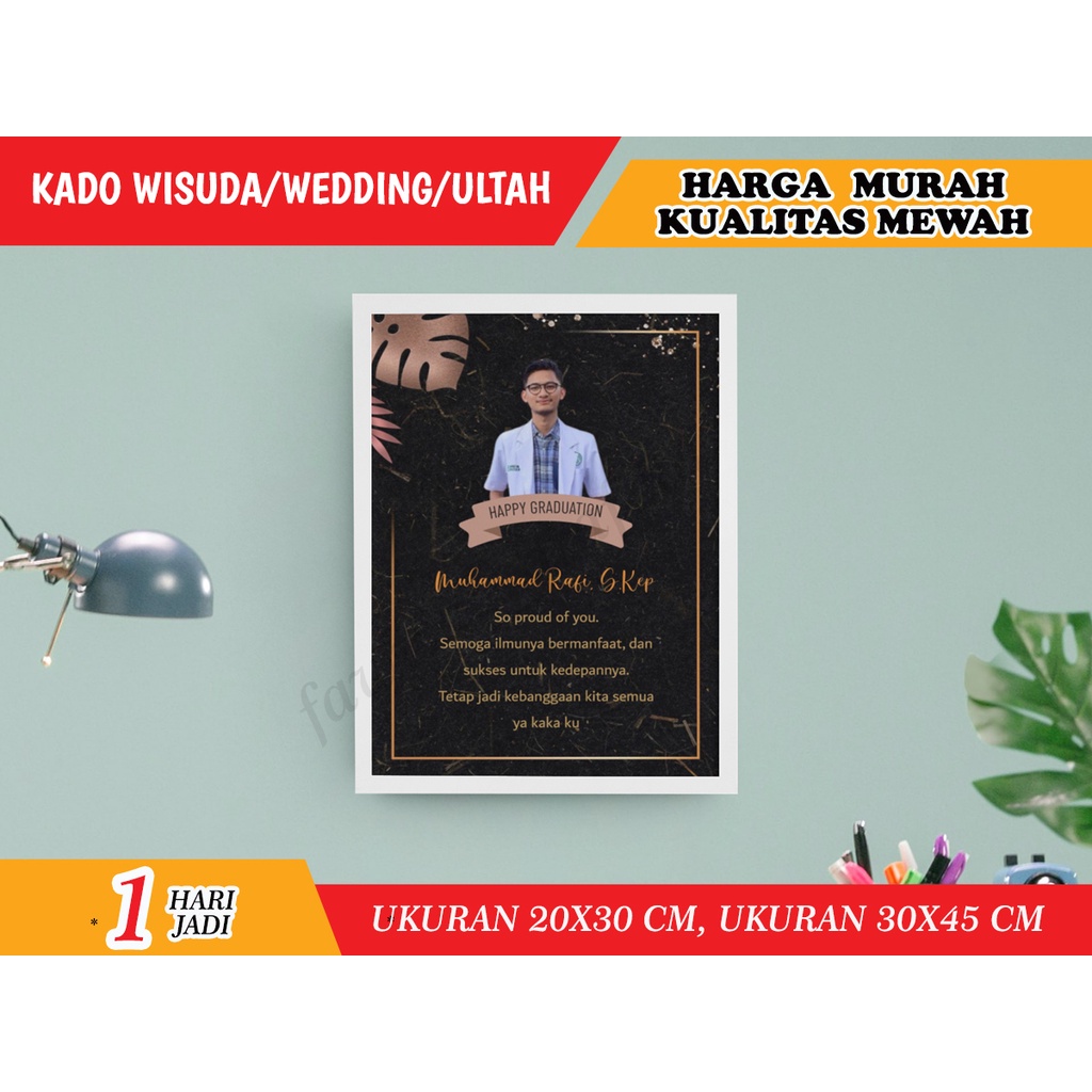 Kado Wisuda / Kado Ulang Tahun / Kado Wedding / Kado Murah  / Cetak Foto / Foto Wisuda / Foto Custom