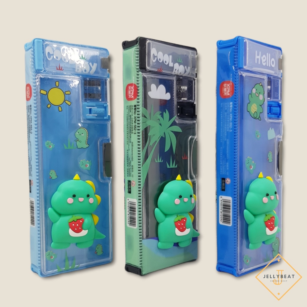 PENCASE TEMPAT PENSIL 3D - DINOSAUR