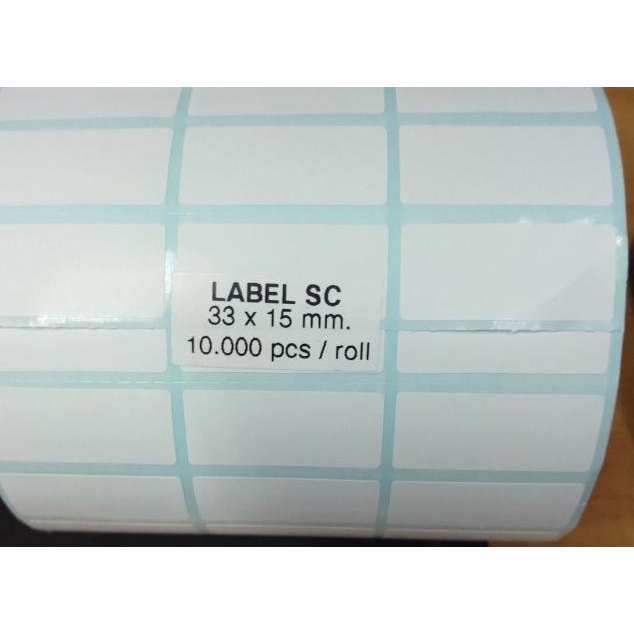 

◌ KERTAS STICKER LABEL BARE SC 33X15 3 BARIS ISI 10 RB ➤