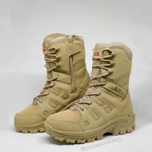 Sepatu Combat Tactical Boots PDL 511 5.11 (BARU) - Warna GURUN