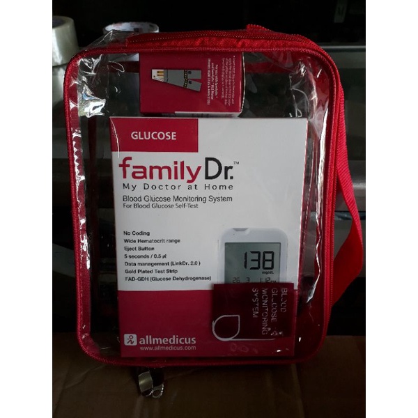 Alat Cek gula darah Family dr Blood glucose FamilyDR AGM-513S Check glukosa + Strip 25 Test dari OMR