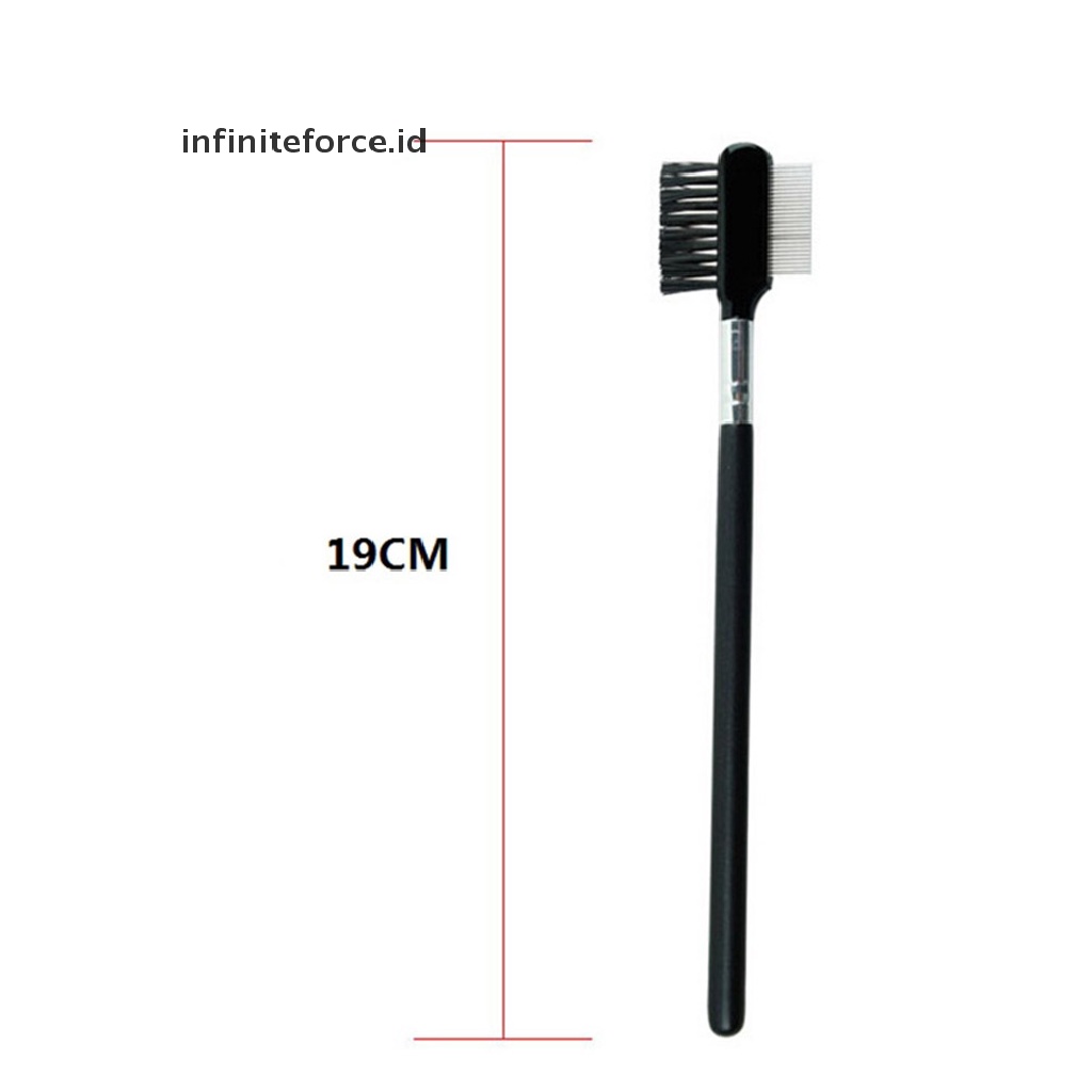 Infiniteforce.id Sisir Alis / Bulu Mata Extension Bahan Metal Untuk Makeup / Kosmetik Wanita