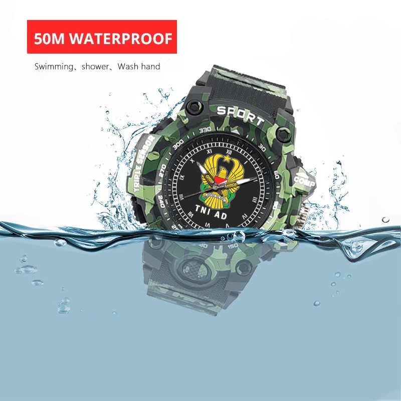 (SPECIAL EDITION) JAM TANGAN LOGO TNI-AD WATER RESISTANT NO.4