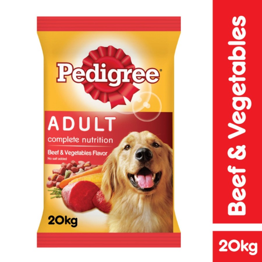 DogFood Makanan Anjing Pedigree Beef &amp; Vegt 20kg