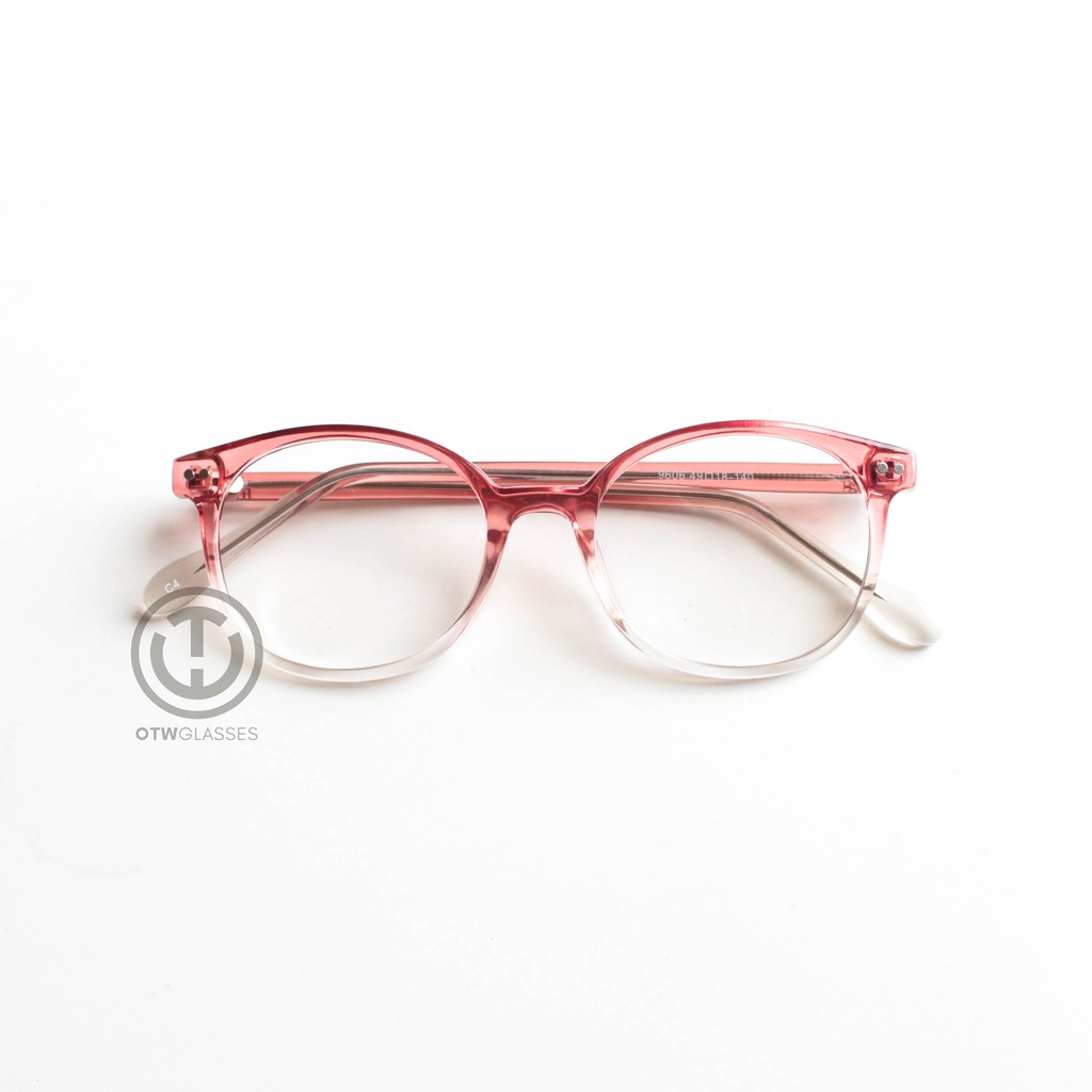 Frame Kacamata NAGANO PINK GRADASI Lensa Photochromic Anti Radiasi HP Komputer Laptop Kacamata Minus