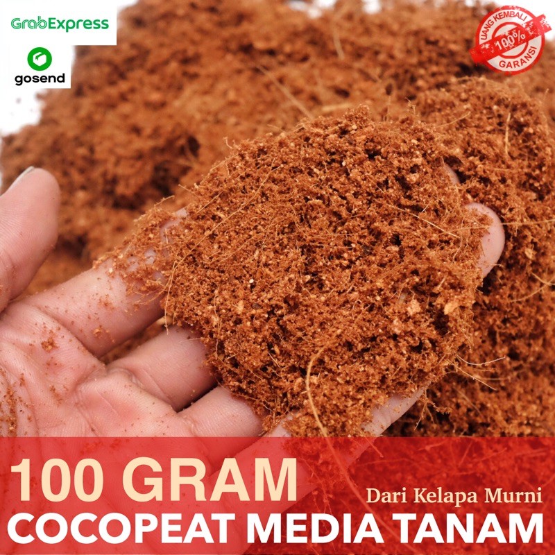 Cocopeat Premium 100 Gram - Media Tanam Coco Peat Kemasan Karung Goni