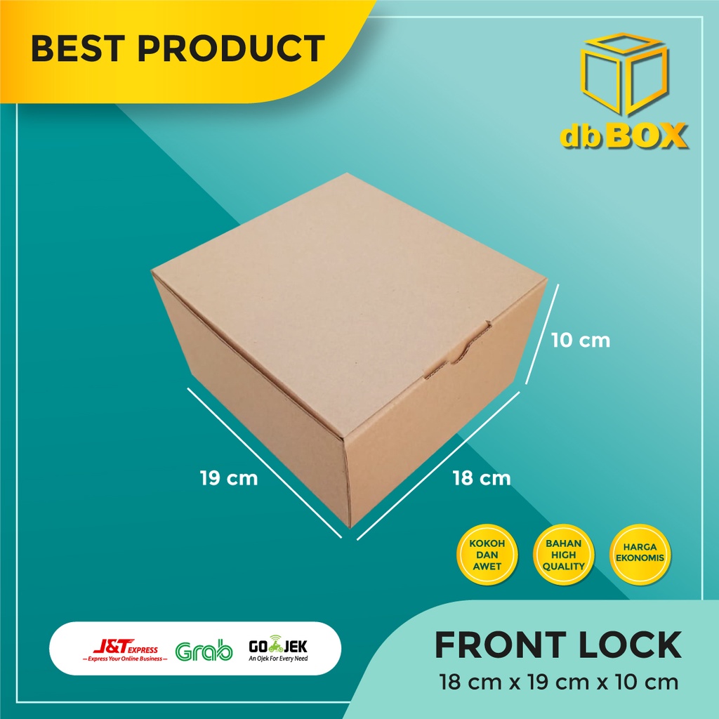 

(10pcs) Kardus 18x19x10 cm....Die Cut kotak aksesoris-dll model box pizza