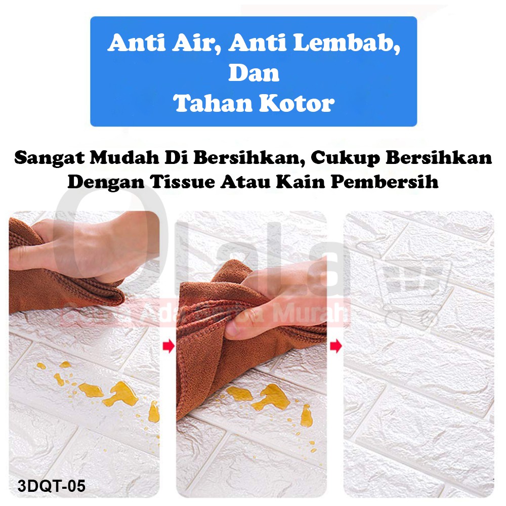 Waterproof - Walpaper dinding - 3D 3DQT-05-3