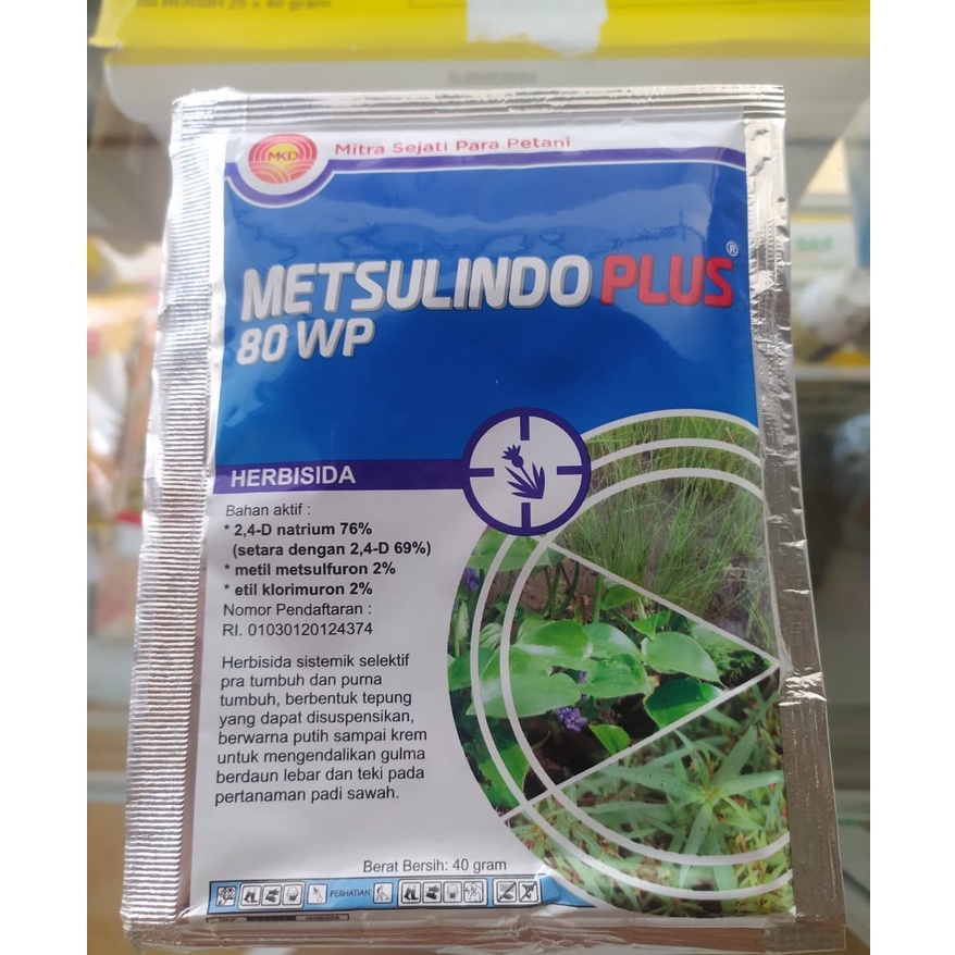 Herbisida Metsulindo Plus 80 WP 40 gram