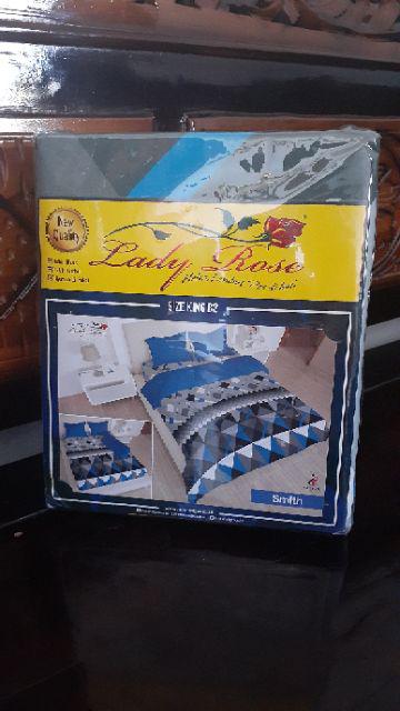 Lady Rose Sprei King (180x200) Dengan 2 Bantal - Monstera