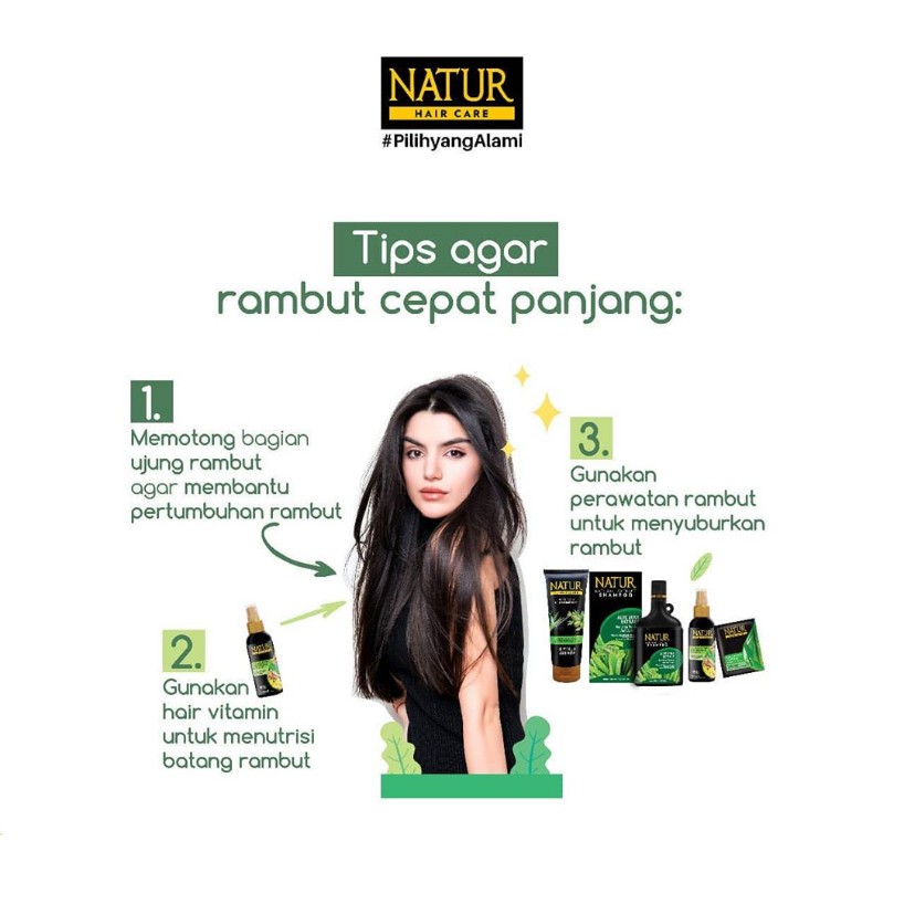 ⭐BAGUS⭐ NATUR HAIR TREATMENT | Shampoo / Conditioner / Tonic / Vitamin