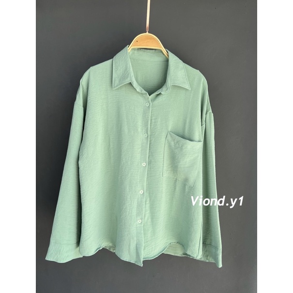 kemeja oversize/kemeja wanita/atasan wanita/baju korea 110