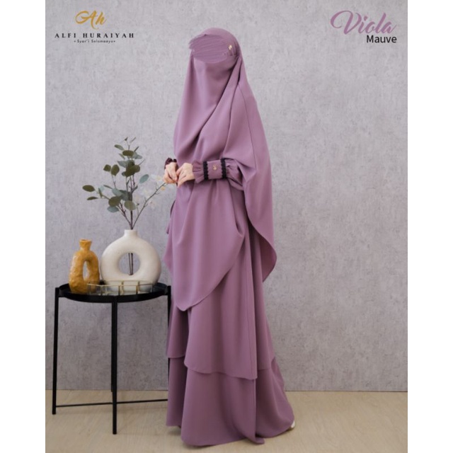 Dress Viola Rush Brown L Alfi Huraiyah