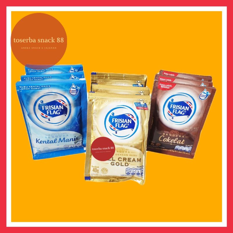 

FRISIAN FLAG/Susu Kental Manis Sachet (38 gram × 6 pcs)