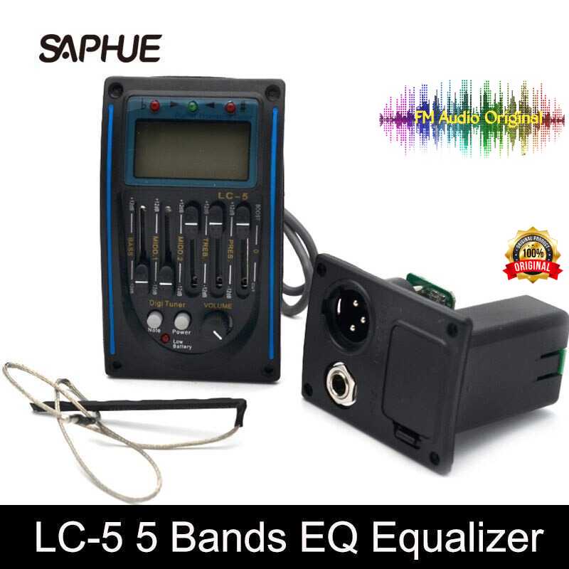 Jual FM Audio Original / Preamp Amplifier Gitar Tuner 5 Bands Equalizer