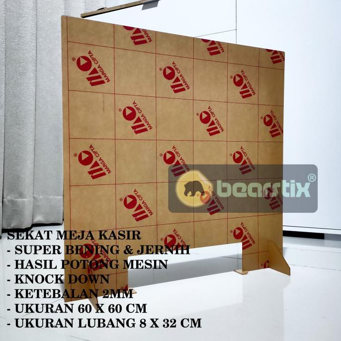 

Produk Terbaik] Sekat Meja Pembatas Akrilik Kasir Bening Partisi Meja Cafe Restoran - Gojek/Grab