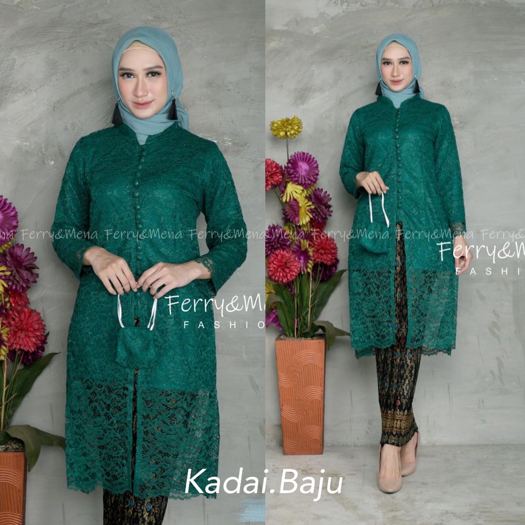 Rasaqi kebaya/ Kebaya tunik kancing / Kebaya wisuda / kebaya tulle kondangan / Tunik Pesta wanita/baju kurung melayu/baju wisuda/kebaya brokat