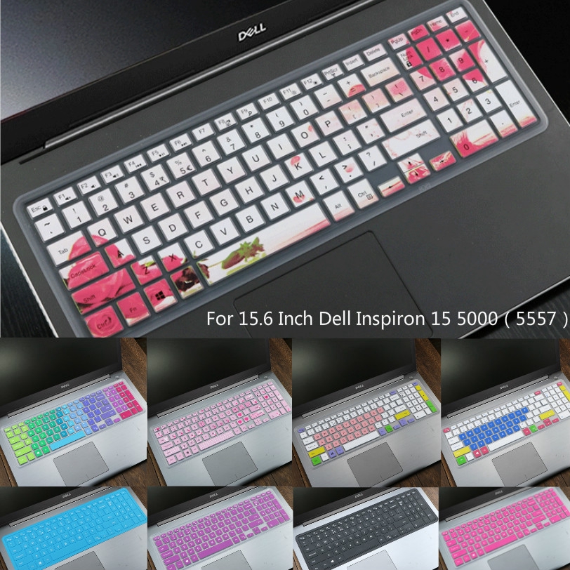 Pelindung Keyboard Silikon Ultra Tipis Lembut Untuk Dell Inspiron 15 5000 (5557) 15.6 Inch