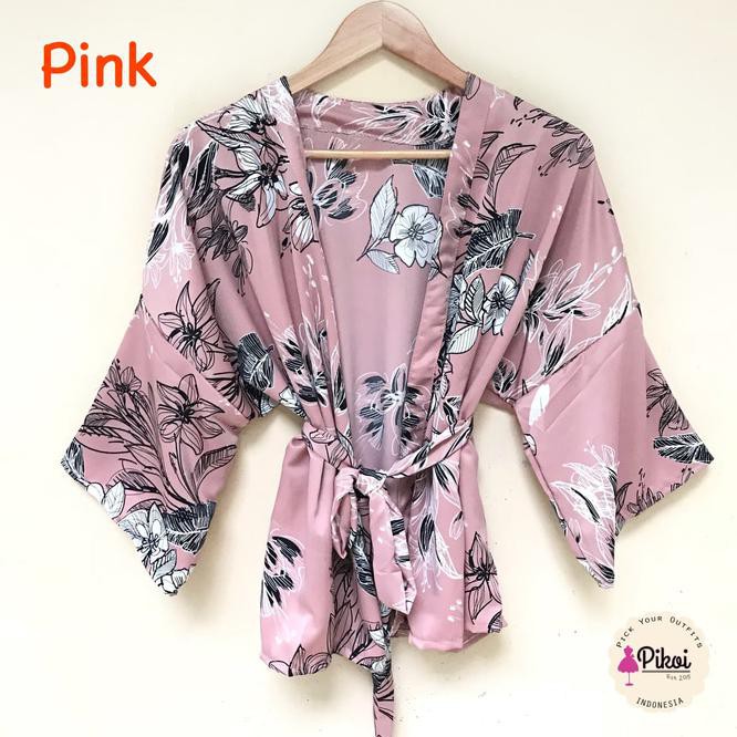 Floral Outer / Luaran Bunga / Cardigan motif murah / Kimono ikat bunga /Outwear Muslim