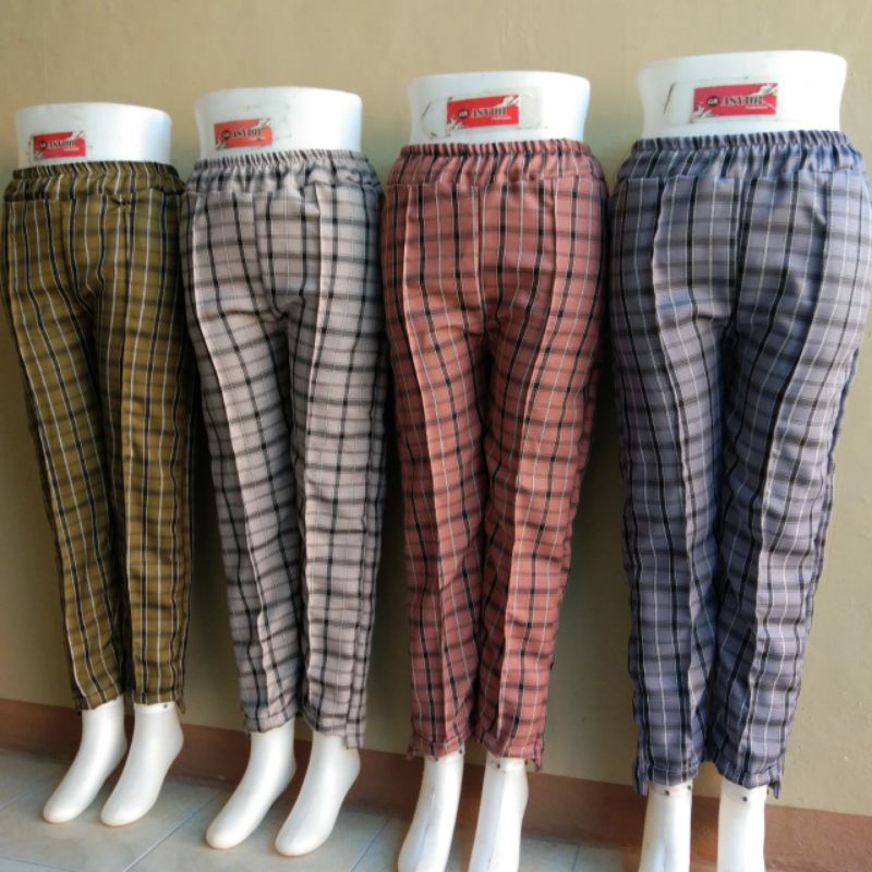 Tartan Gabardin Semiwol Kotak Standar