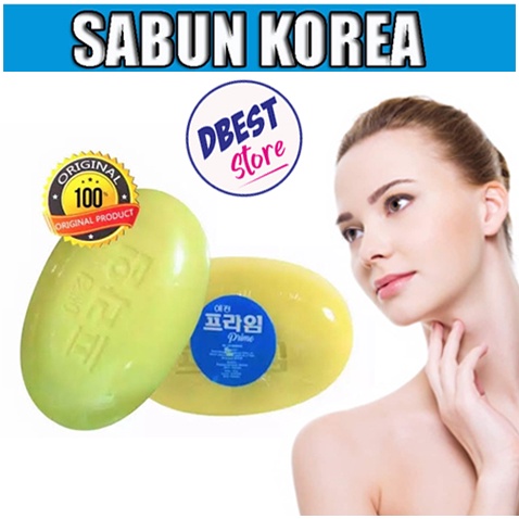 SABUN PEMUTIH BADAN DAN WAJAH - SABUN KOREA KUNING ORI BPOM