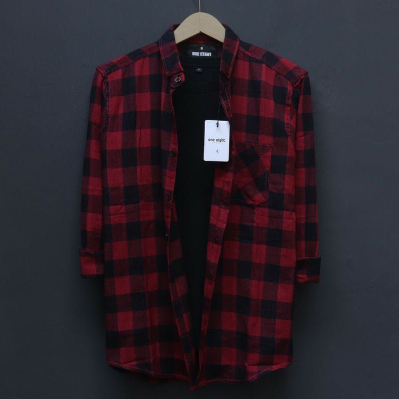 KEMEJA FLANEL PRIA LENGAN PANJANG BAHAN WOLL IMPORT HARGA MURAH KUALITAS DISTRO SIZE JUMBO