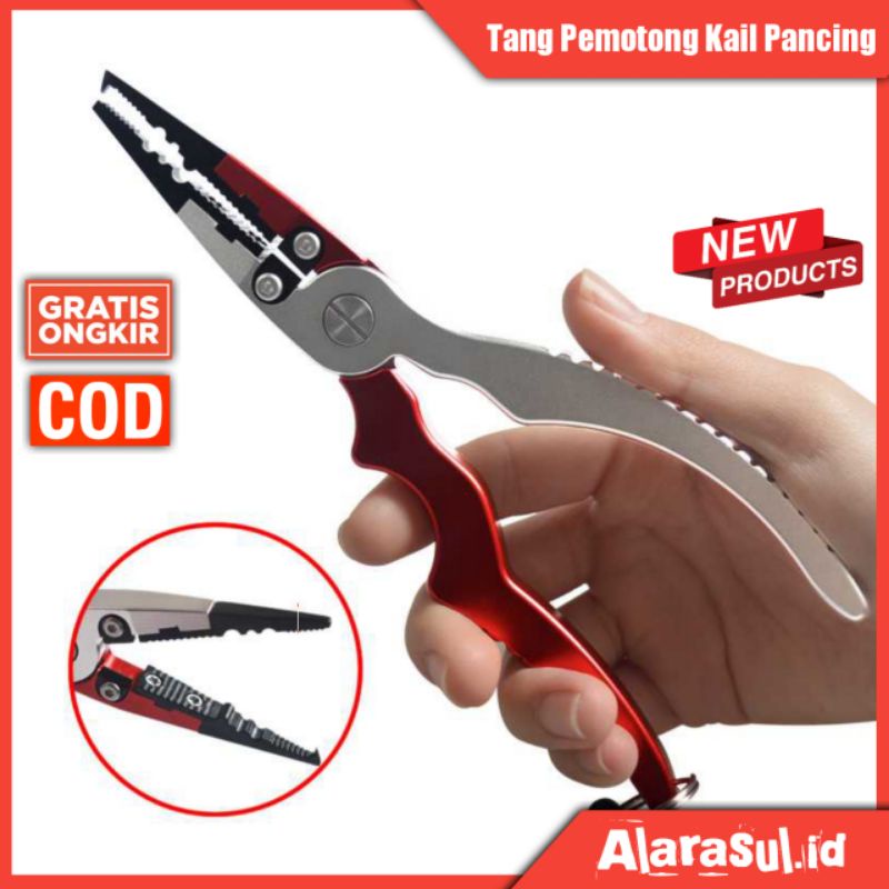 Tang Kail Pancing Alat Pancing Hook Fishing Tang Kail Aluminium Fishing Pliers Hook Remover
